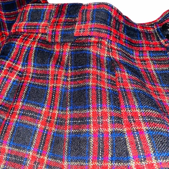 Vintage 90s Giorgio Sant’Angelo Wool Plaid Pants - Picture 6 of 7